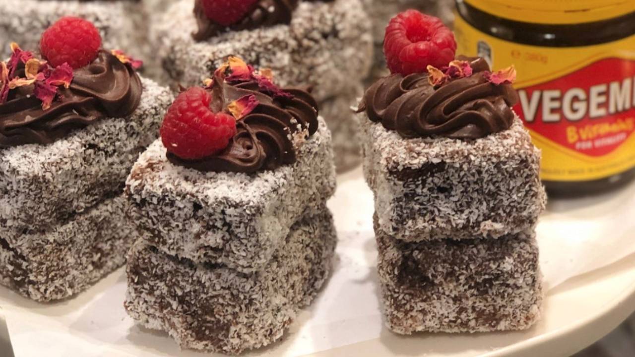 Bakery creates Vegemite-infused lamingtons for Australia Day