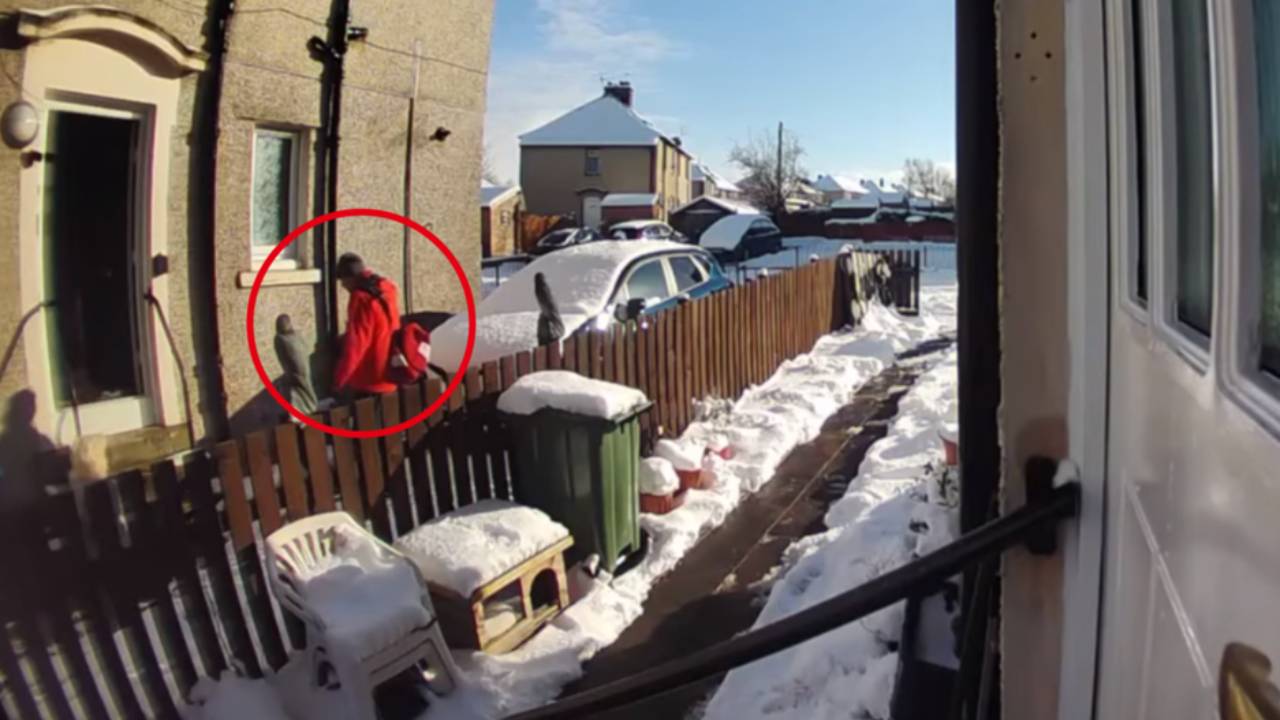 Postman's disgusting act after finding elderly woman lying in the snow