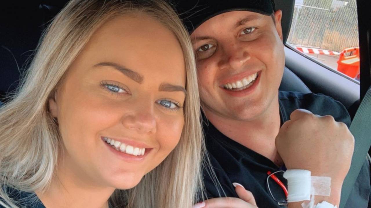 Johnny Ruffo reunites with “bestie” during cancer battle