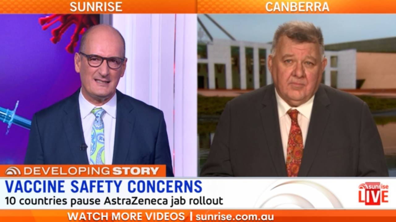 "You're not a scientist": Kochie and Craig Kelly go head to head over AstraZeneca doubts