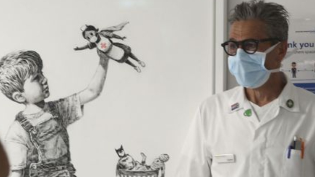  Banksy pandemic painting sells for record amount