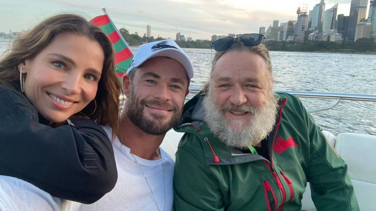 Russell Crowe shares new photo of harbour cruise with Chris Hemsworth