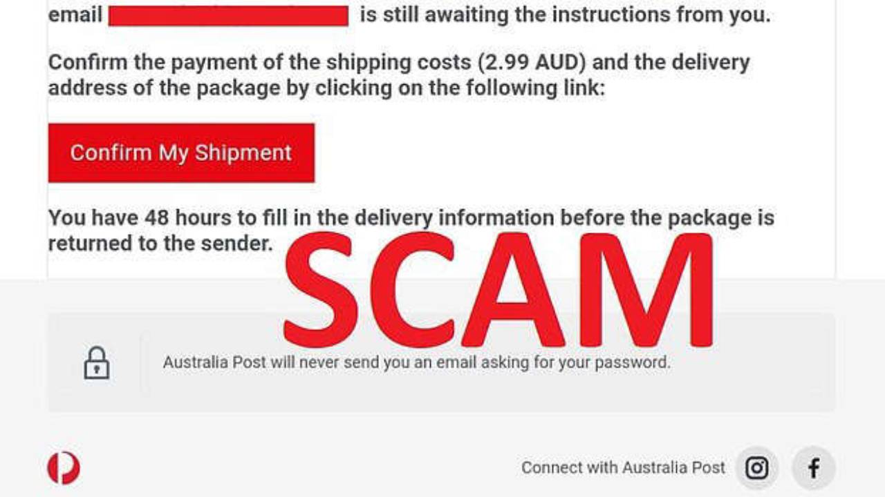 Dangerously realistic scam targeting Australia Post customers