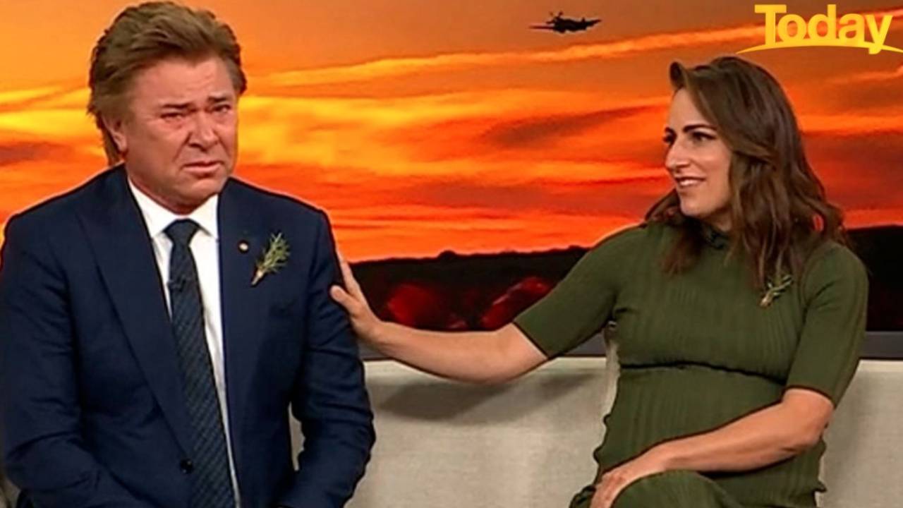"Bittersweet day": Richard Wilkins wells up as he pays tribute to father on Anzac Day