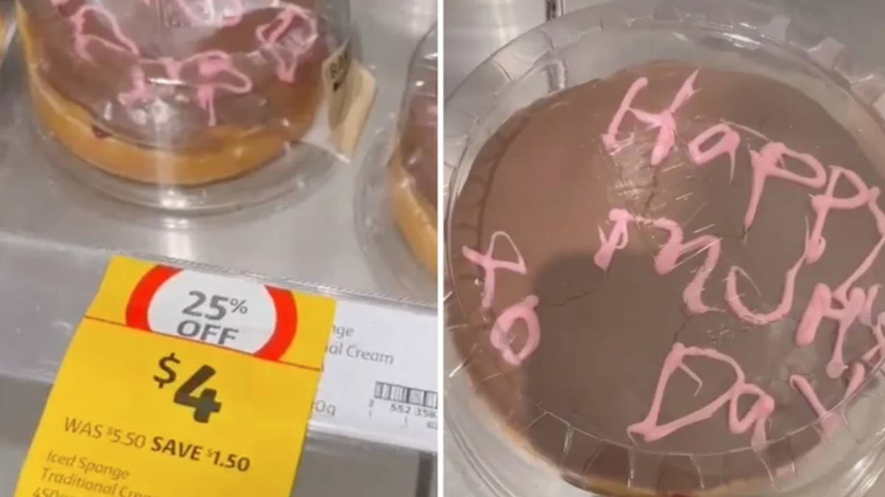 "Actually clever": Shoppers amused by Coles Mother's Day cake