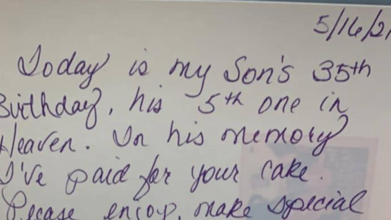 "My son loved cake!" Woman's heartwarming gesture for stranger
