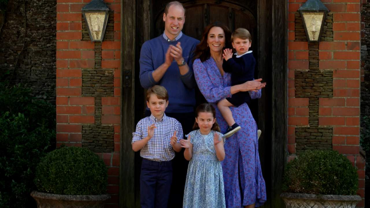 Who's looking after Kate and Will's kids while they're in Scotland?