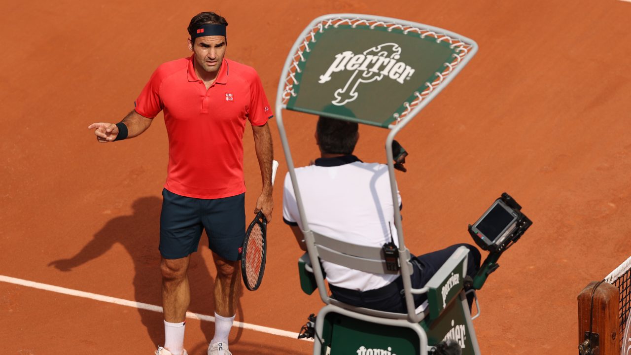 Roger Federer's rare spat with chair umpire