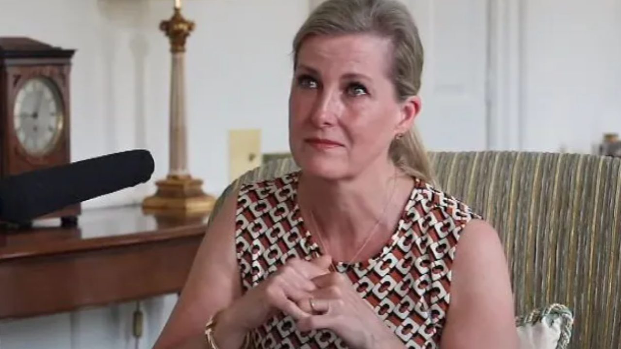 Prince Edward's wife breaks down mid-interview