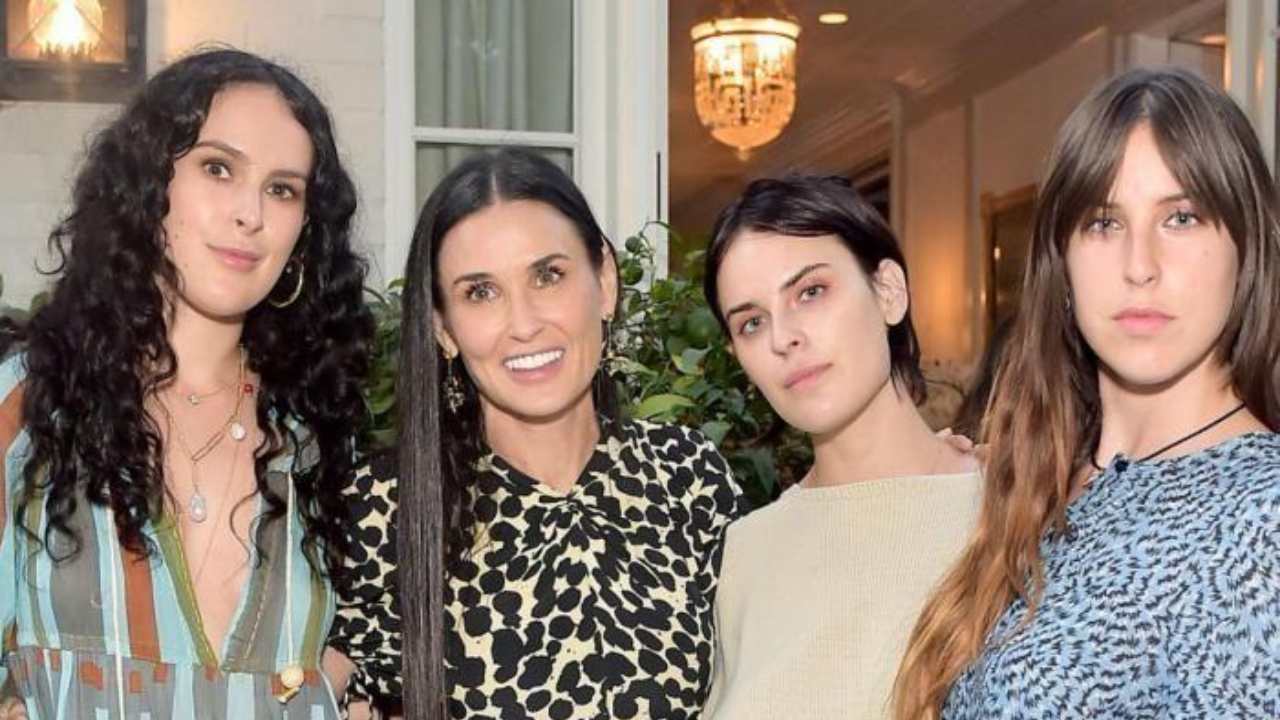 Demi Moore poses with daughters in daring photo shoot