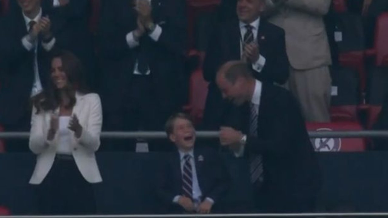 Prince George beside himself at Euro2020 Final