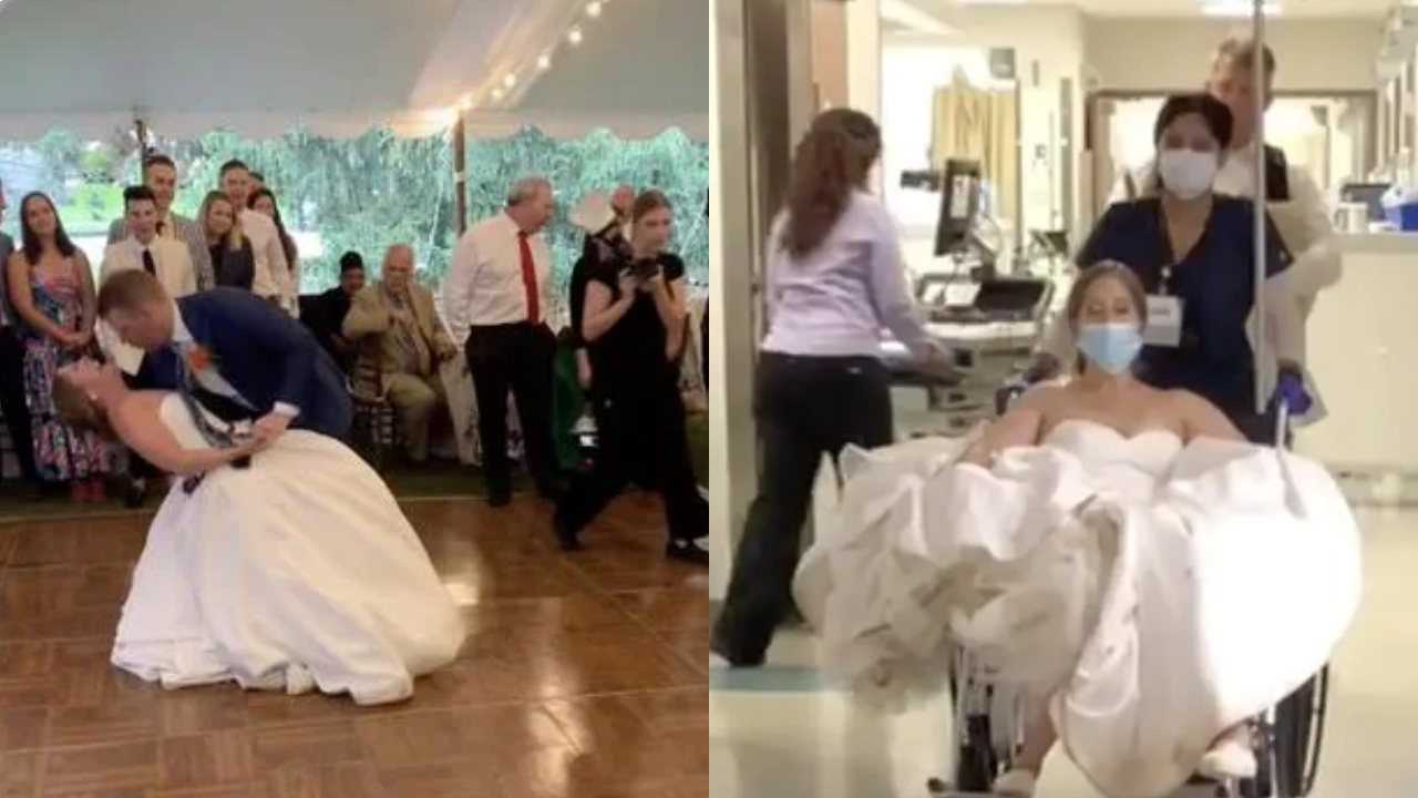 Bride dislocates her knee during first dance