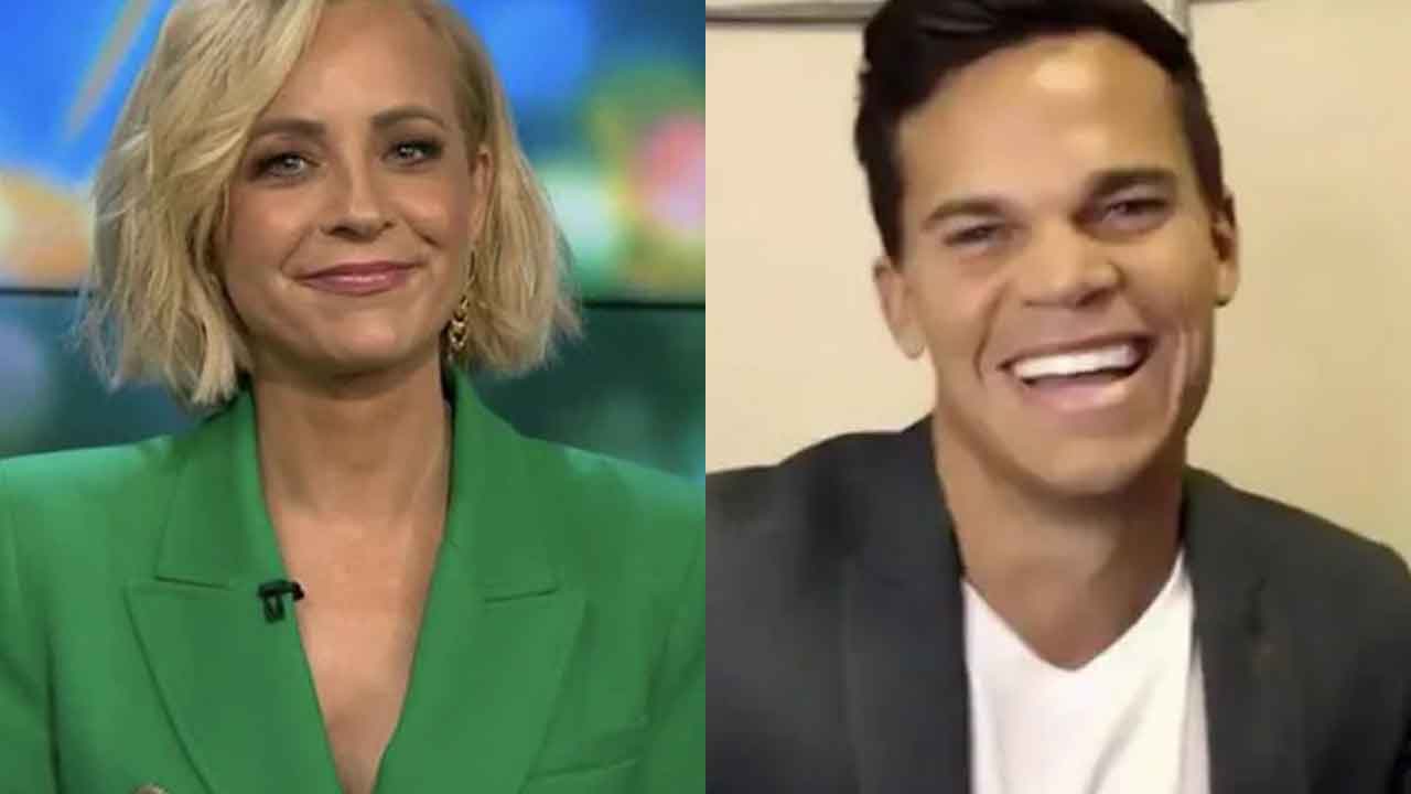 Bachelor Jimmy Nicholson meets ‘celebrity crush’ Carrie Bickmore