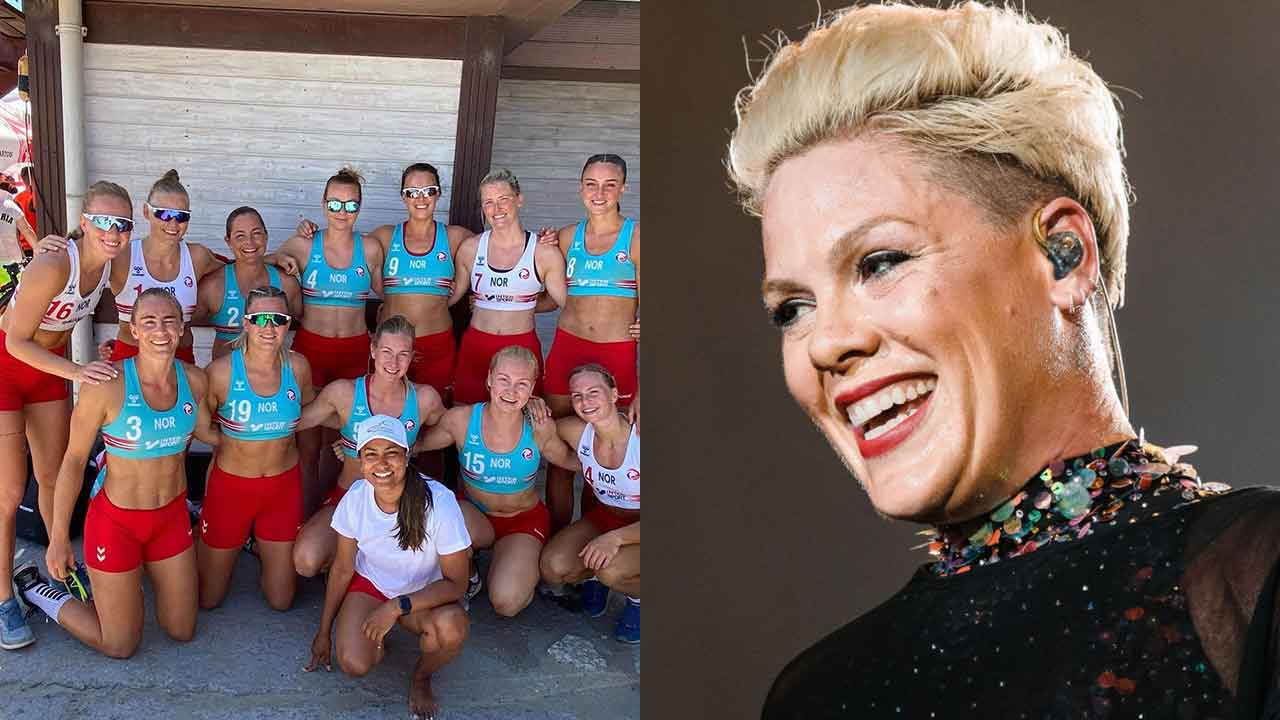 "WOW!" Beach handball team responds to Pink's amazing offer