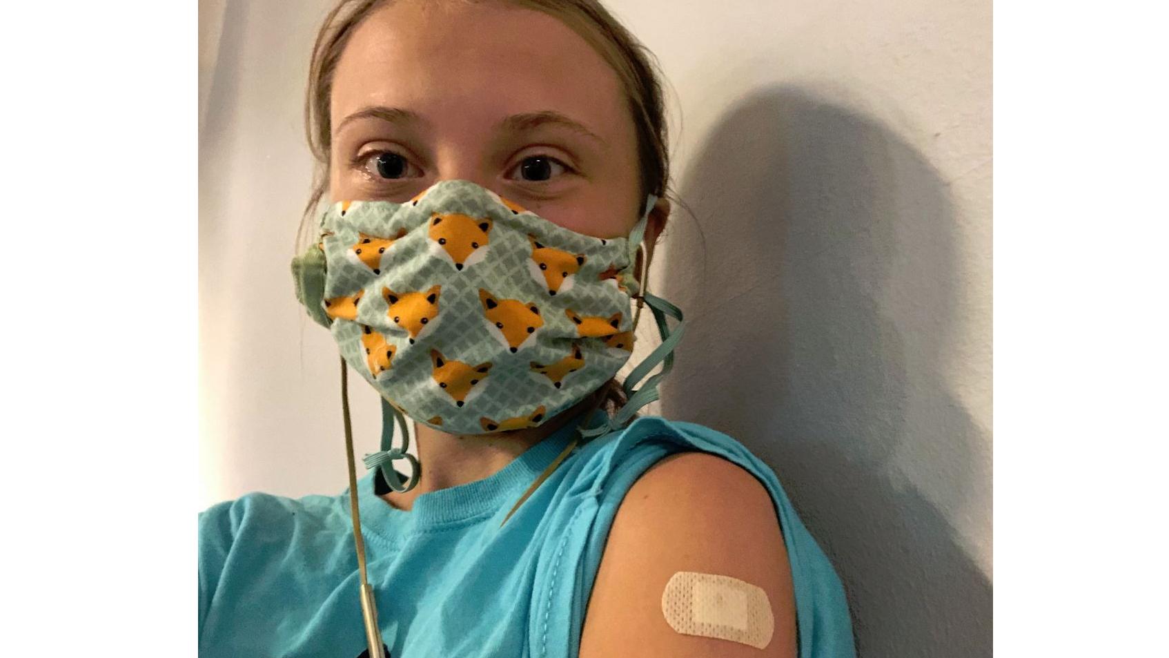 Greta Thunberg's first vaccine comes with global statement 