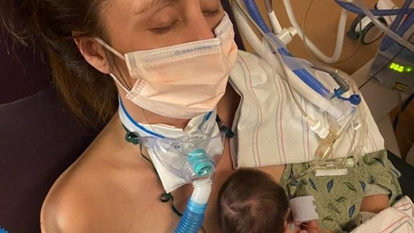 Mother with COVID-19 delivers baby in near-death experience