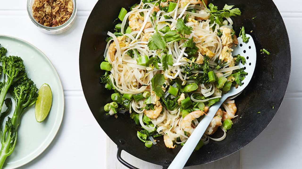 You must try this prawn and broccolini pad Thai