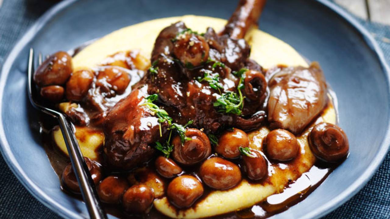 Try this one pot lamb shanks with button mushrooms