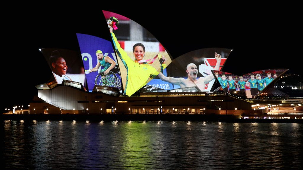 Olympic and Paralympic athletes light up Sydney Opera House