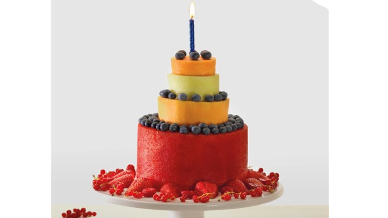 Healthy and easy recipe with the grandkids: Four-layered fruit cake