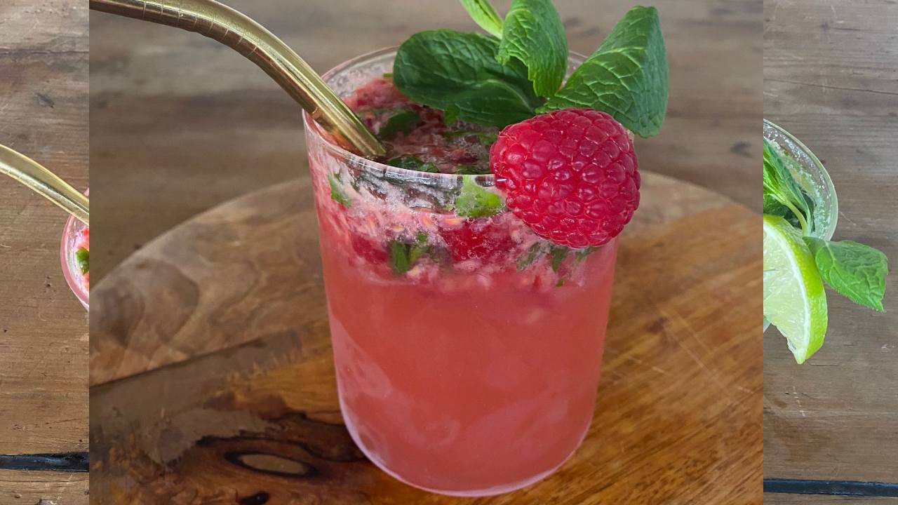 Scrumptious mocktail: Raspberry super drink