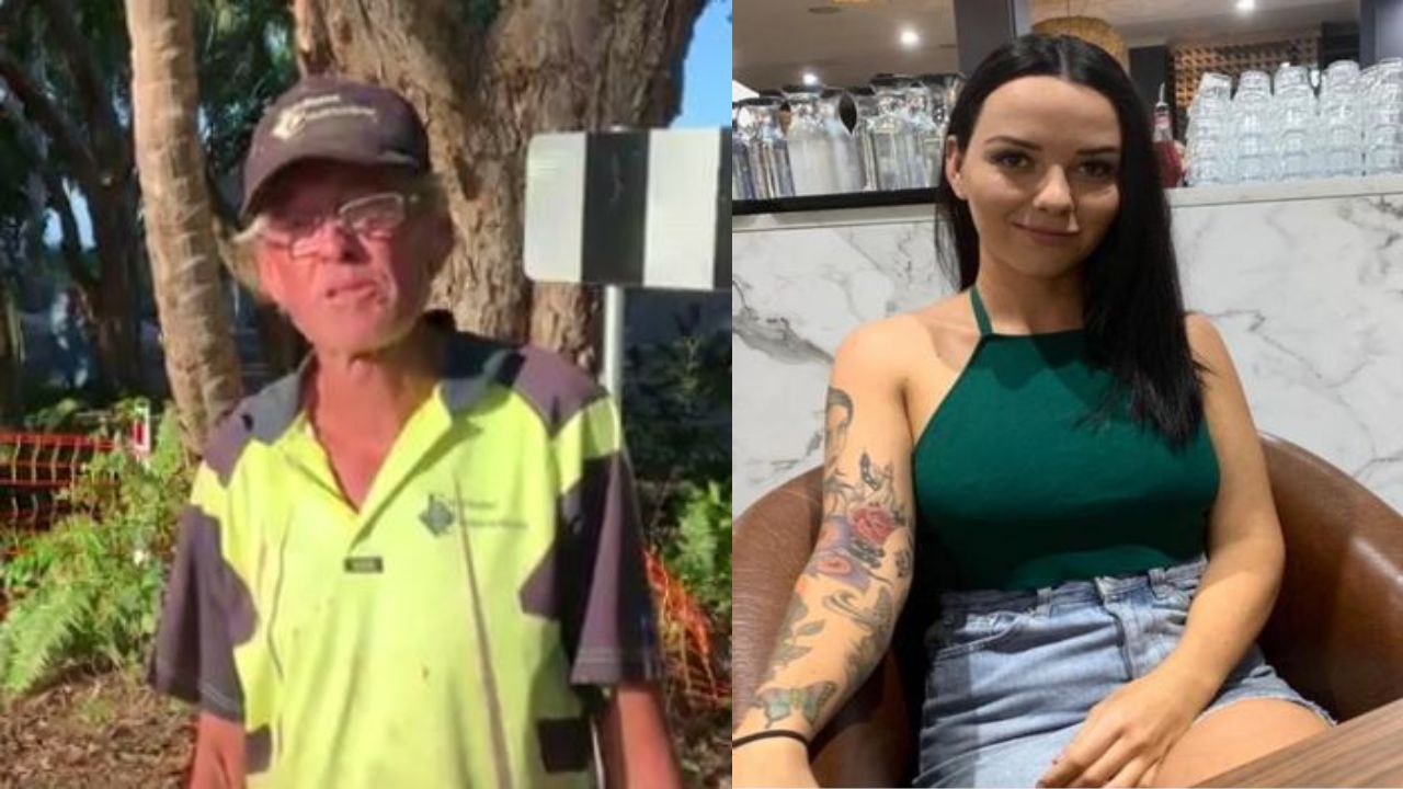 Tradie saves sunbaking woman after random stabbing attack