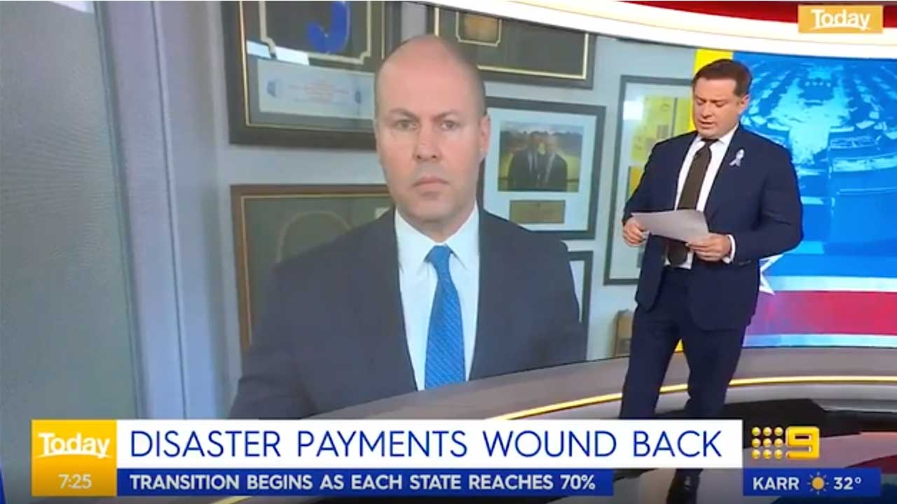 "Cold and brutal": Karl grills treasurer over scrapping of disaster payments