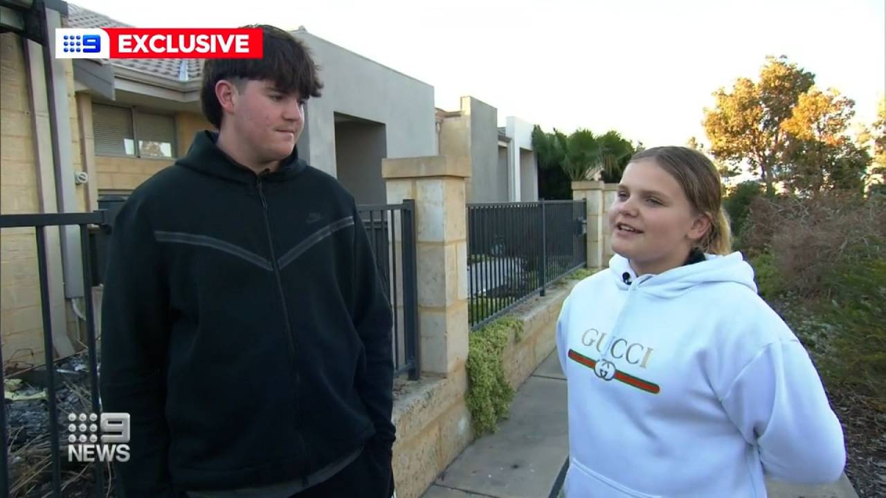 Girl reunited with boy who saved her from house fire