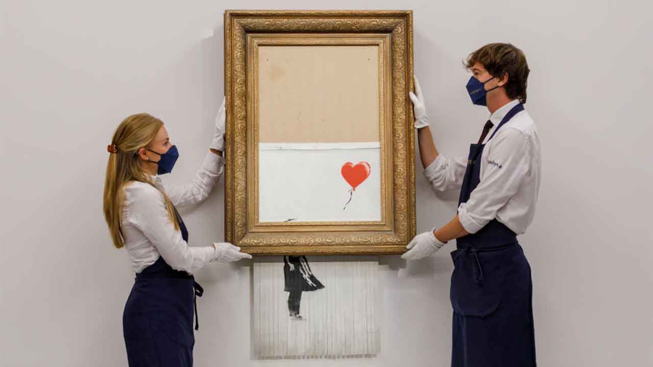 Banksy’s shredded work sells for 300 percent over estimated price