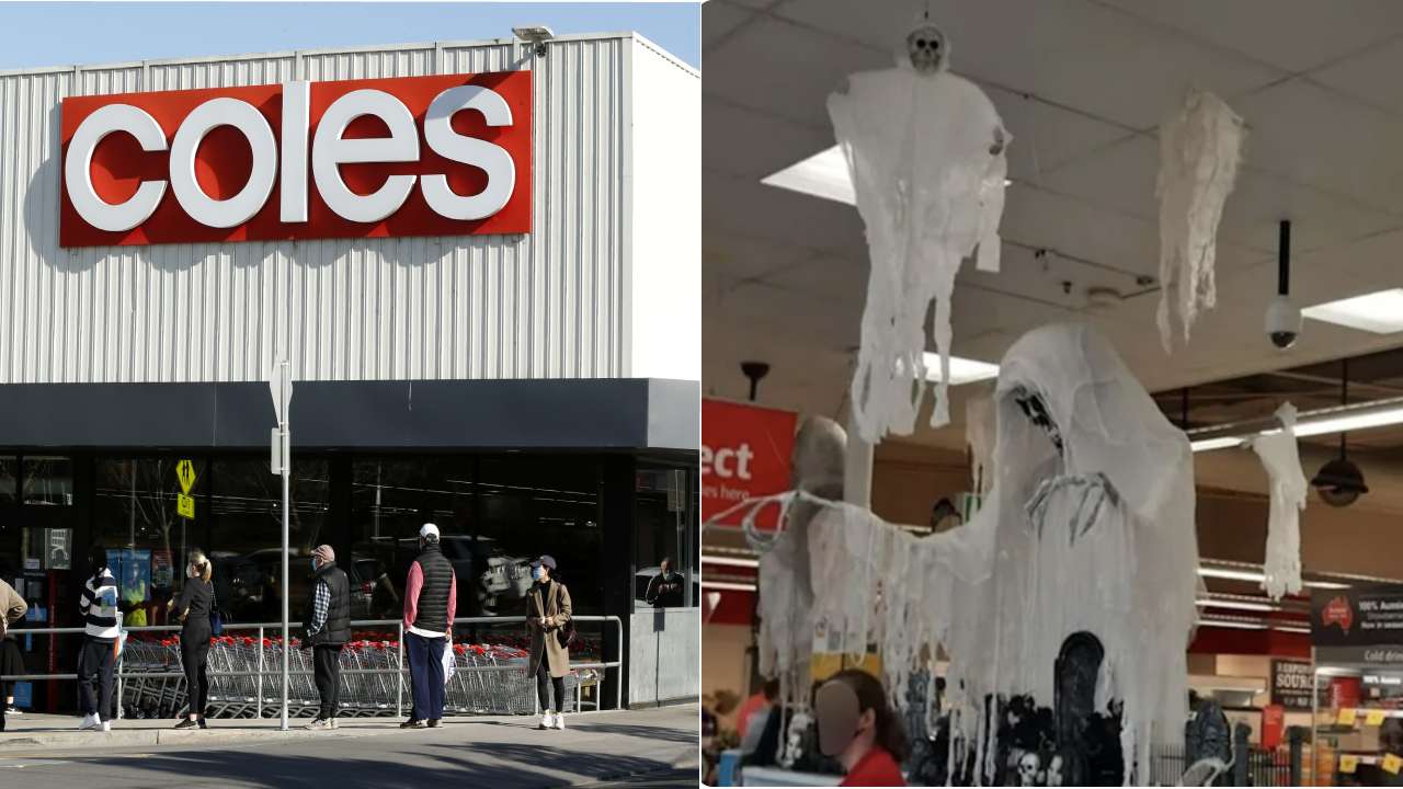 Woolies takes down “scary” displays while Coles stands firm