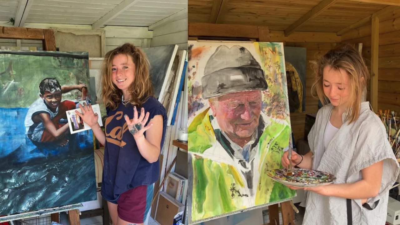 Self-taught 14-year-old artist offered thousands for paintings