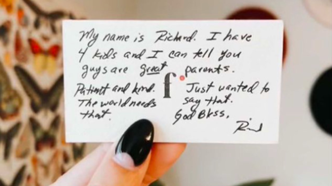 Be a Richard, not a Karen: Kind note touches grieving mum