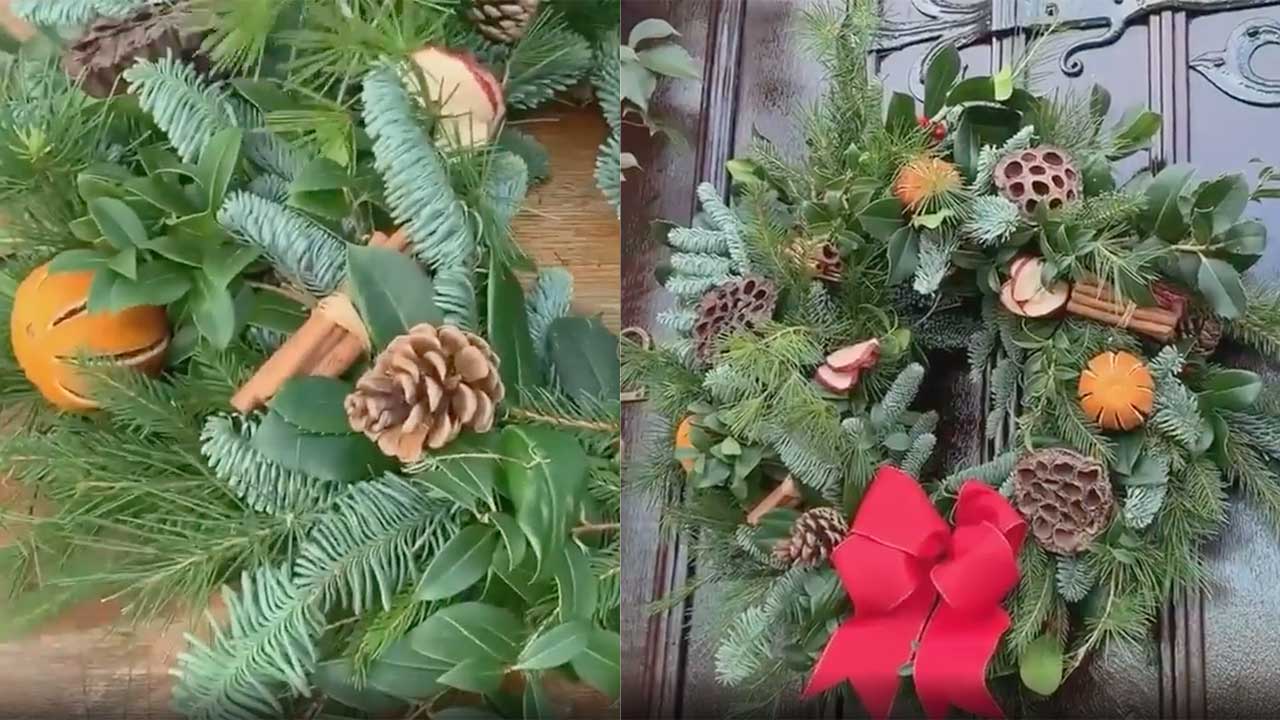Royal florists make creating your own Christmas wreath look easy