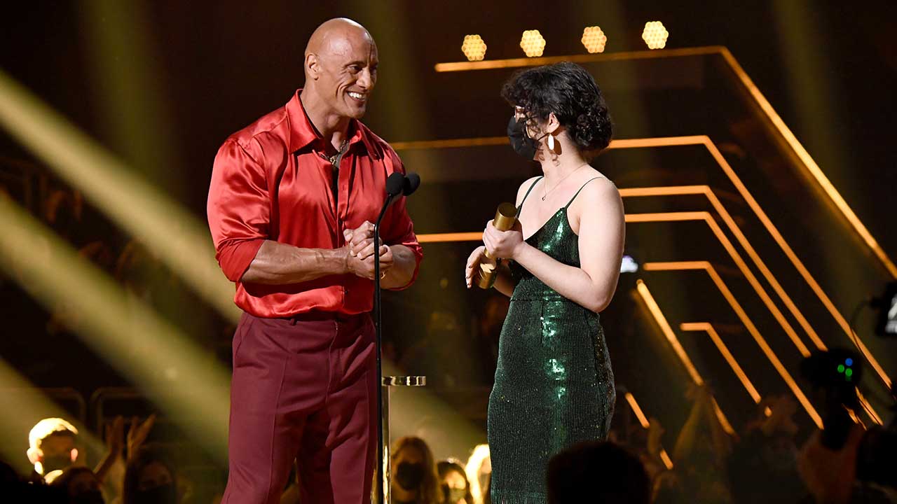 The Rock shocks fans by giving away his People’s Choice Award