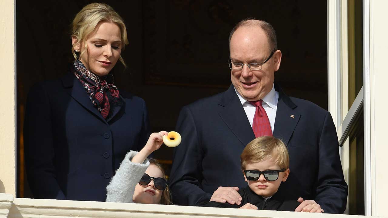 Princess Charlene wishes her twins a happy birthday as they spend it apart