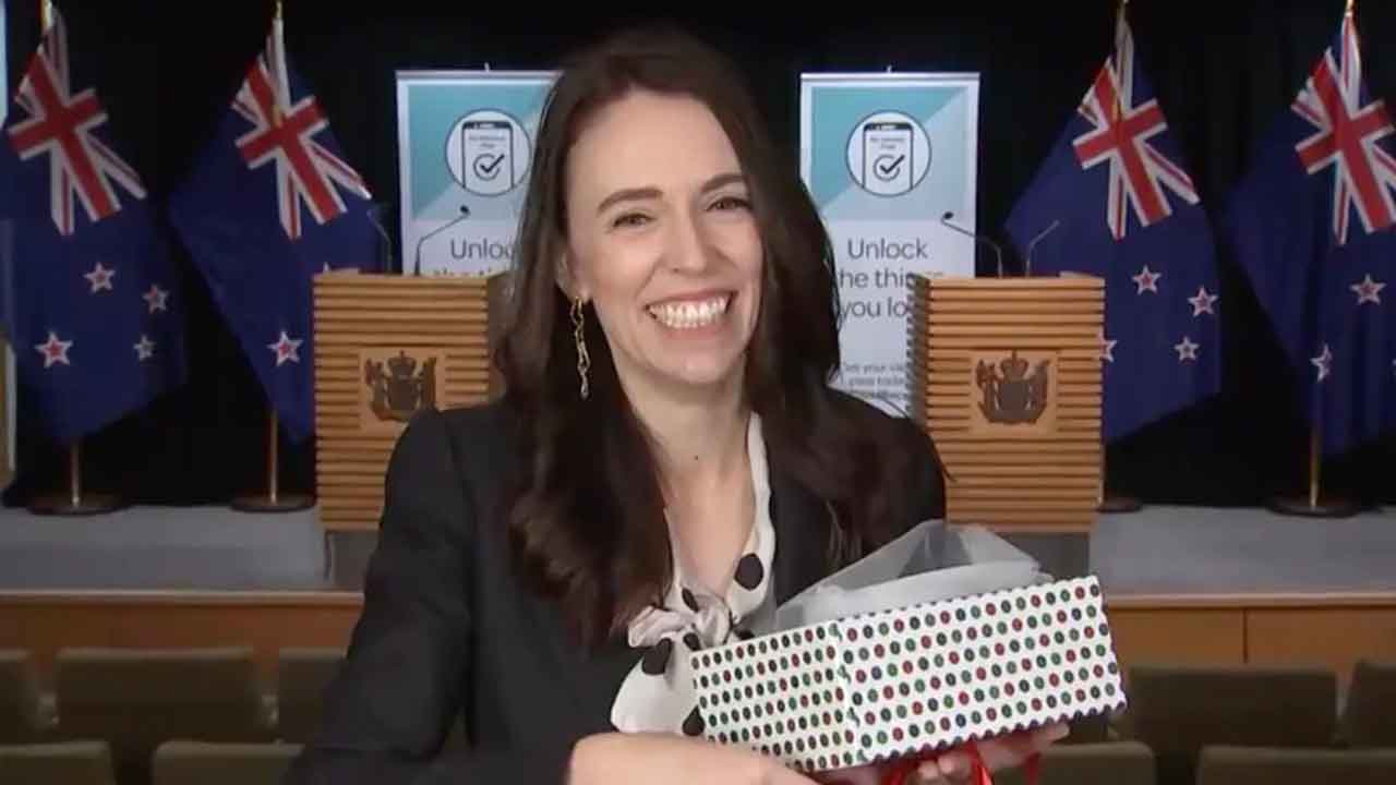 "This will never see the light of day": Ardern reacts to hen's do gift