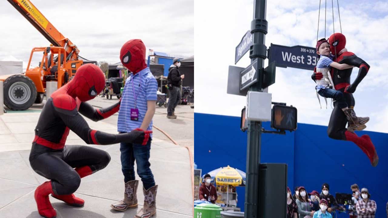 Spider-Man’s Tom Holland fulfils sweet promise to young hero