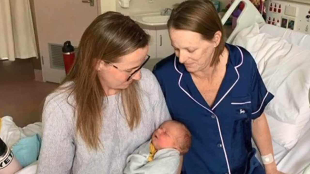 Australian woman gives birth to own grandchild