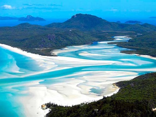 Cruise Whitsundays Whitehaven Beach Hill Inlet Lookout 580x 435